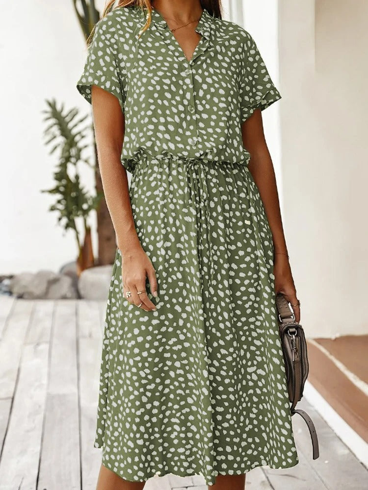 Elora Women's Dress – Elegant Dress with Buttoning, Flattering Cut & Refined Look