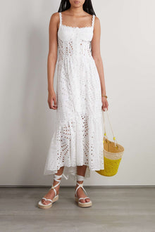 Brylene Maxi Dress Women – Cotton Embroidery, Summer Bohemian Look & Airy Comfort