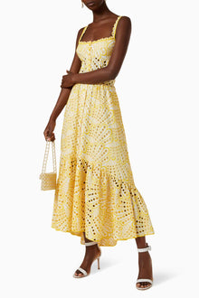 Brylene Maxi Dress Women – Cotton Embroidery, Summer Bohemian Look & Airy Comfort