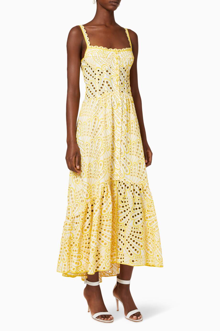 Brylene Maxi Dress Women – Cotton Embroidery, Summer Bohemian Look & Airy Comfort