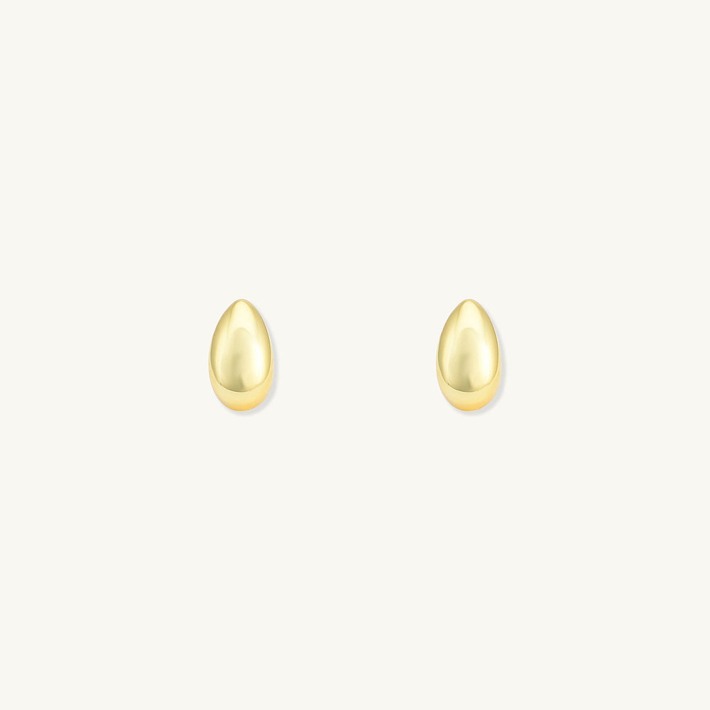 Dome Waterdrop Stud Earrings