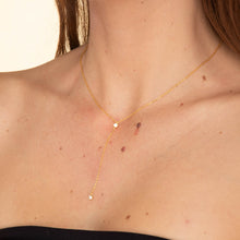 Double Bezel Drop Chain Y Necklace