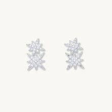 Double North Star Sapphire Stud Earrings