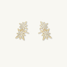 Double North Star Sapphire Stud Earrings