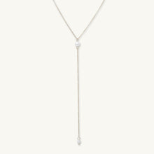 Double Pearl Y Drop Necklace