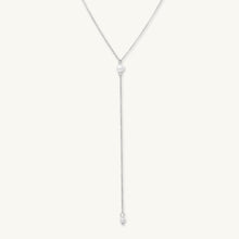 Double Pearl Y Drop Necklace