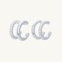 Double Sapphire Cuff Earrings