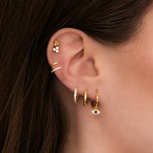 Double Sapphire Cuff Earrings