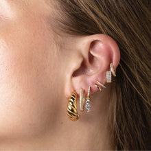 Double Sapphire Cuff Earrings