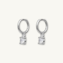 Double Solitaire Huggie Earrings
