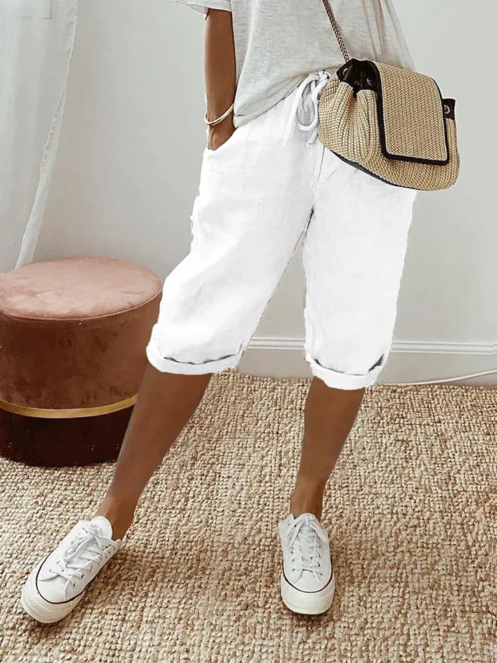 Kassandra Women's Lightweight Pants – High Waist Flowing Pants with Airy and Comfortable Cut