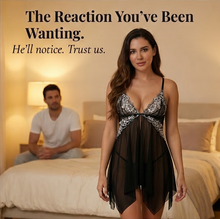 Velaire – Floral Lace Babydoll with Matching Thong
