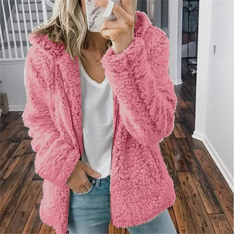 Olivia Cardigan Woman – Soft Comfortable & Elegant Fleece Sweater for Everyday Use