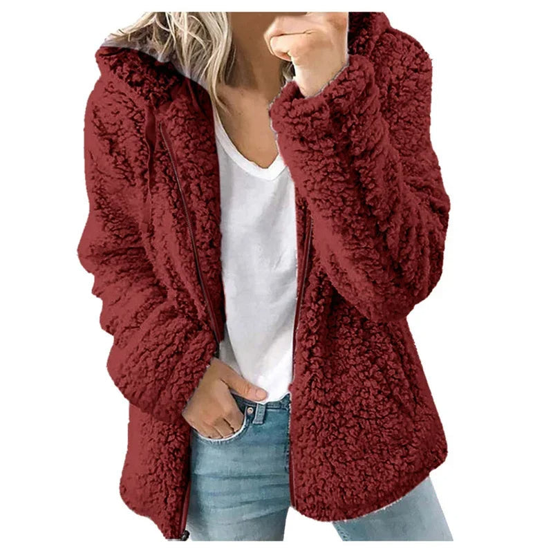 Olivia Women's Cardigan – Soft Oversized & Comfortable Fleece Cardigan for Winter