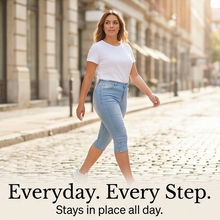 Velora — Slimming High-Waist Capri Jeans