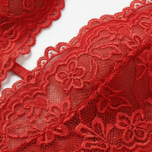 Velara – Women's Floral Lace Teddy with Ruffle Hem