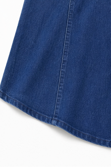 Wearbella – High-Waist A-Line Denim Maxi Skirt