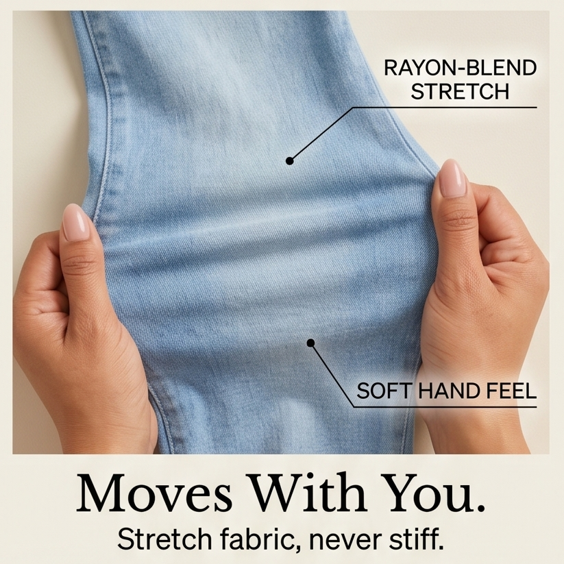 Velora — Slimming High-Waist Capri Jeans