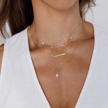 Drop Spike Link Necklace