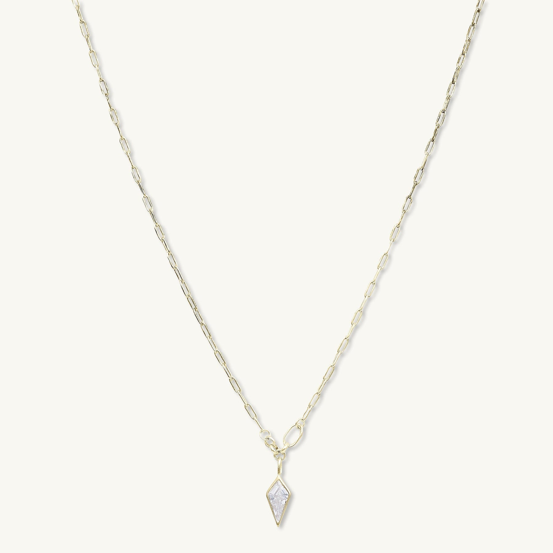 Drop Spike Link Necklace