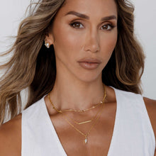 Drop Spike Link Necklace