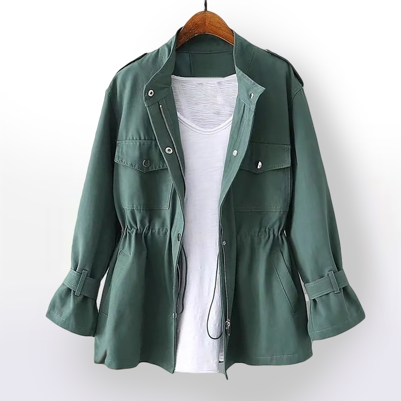 Julie Women's Waterproof Waxed Cotton – Elegant & Lightweight Waterproof Coat for Mid-Season