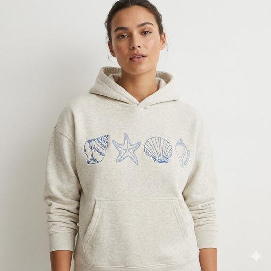 Heidi Sinclair | Coastal Shell Hoodie For Women