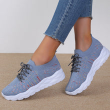 Naomi Ballerinas Woman – Shoes in Openwork Mesh with Laces & Flat Sole