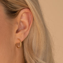 Edged Hoop Earrings