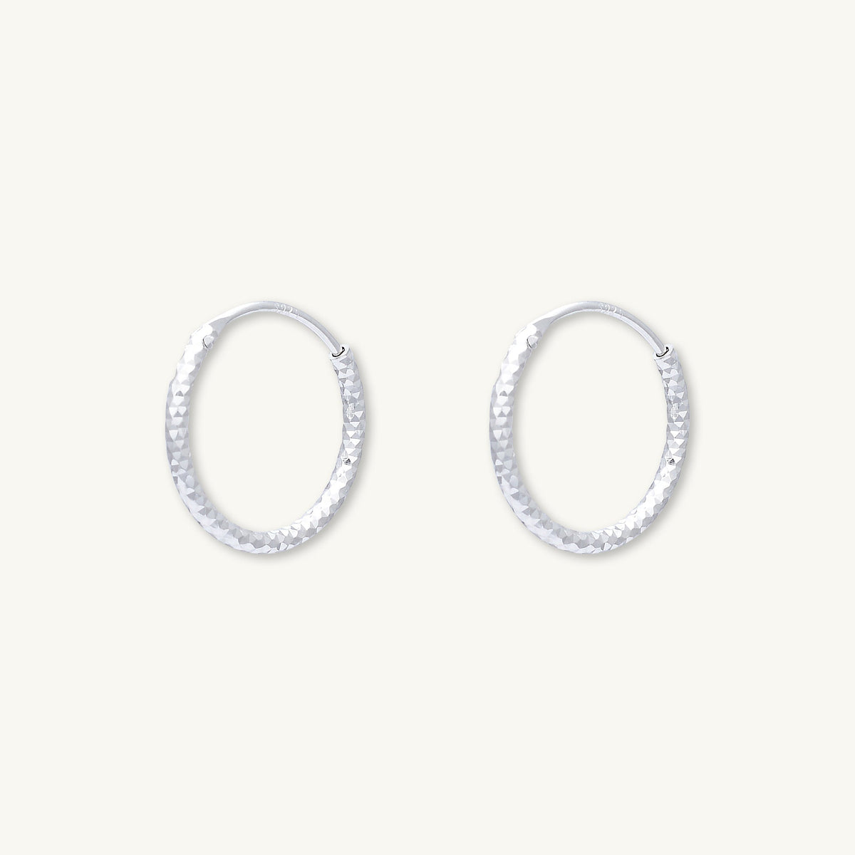 Edged Hoop Earrings