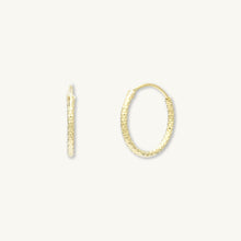 Edged Hoop Earrings