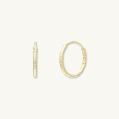 Edged Hoop Earrings