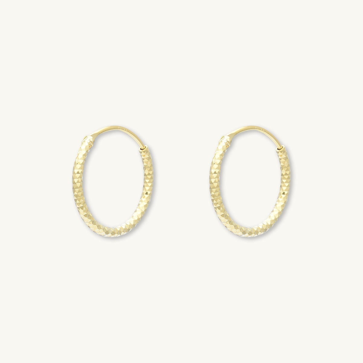 Edged Hoop Earrings