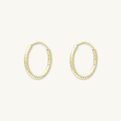 Edged Hoop Earrings