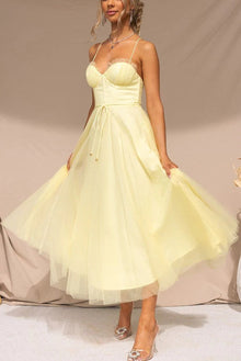Ariana Robe Maxi Femme – Elegant Long Summer Dress Sleeveless with Round Neckline