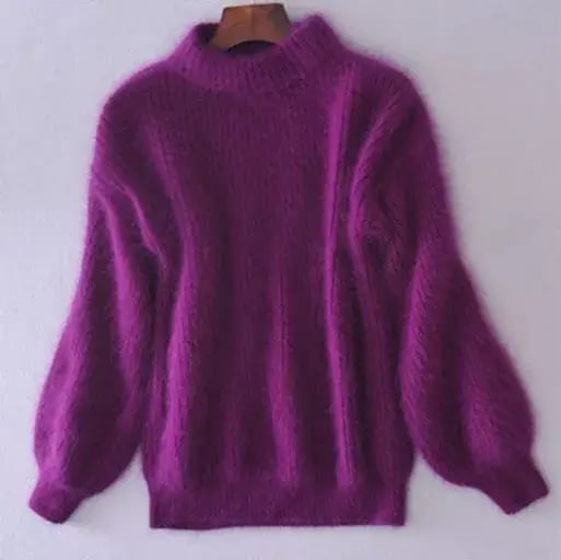 Emilie Women's Sweater – Loose Knitted Wool Sweater Comfortable & Elegant in Modern Style