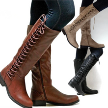 Avia High Boots Women in Leather – Comfortable Lace-up Boots with Non-slip Sole & Warm Lining