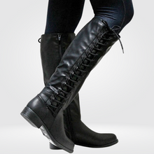 Avia High Boots Women in Leather – Comfortable Lace-up Boots with Non-slip Sole & Warm Lining