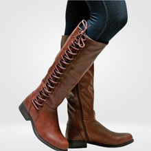 Avia High Boots Women in Leather – Comfortable Lace-up Boots with Non-slip Sole & Warm Lining