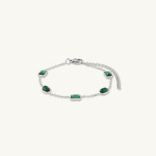 Emerald Dot Station Bracelet