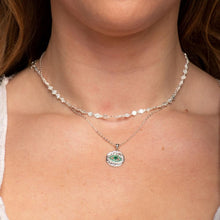 Emerald Evil Eye Pendant Necklace