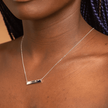 Engraved Date Bar Necklace