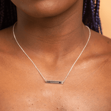 Engraved Date Bar Necklace