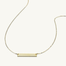 Engraved Personalised Bar Necklace