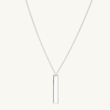 Engraved Personalised Vertical Bar Necklace