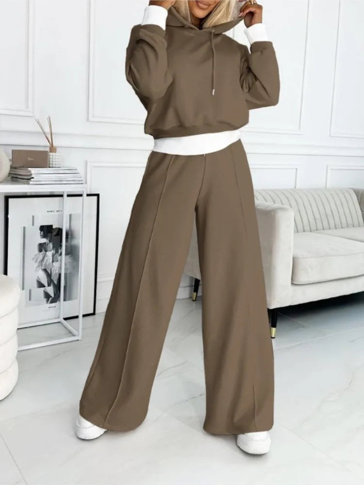 Aurora Ensemble Woman 2 Pieces – Casual Loose Fit Outfit with Matching Top & Pants