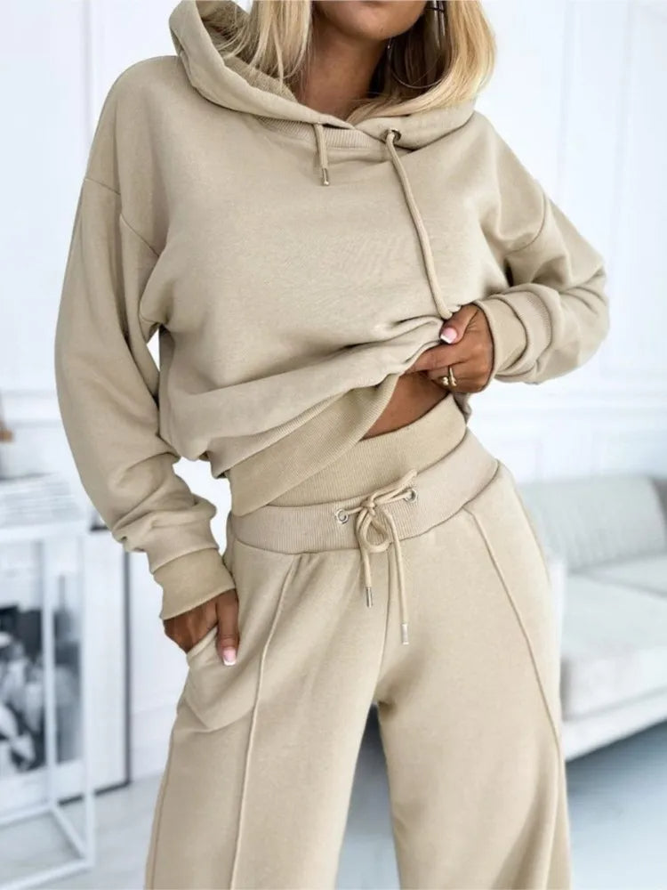 Aurora Ensemble Woman 2 Pieces – Casual Loose Fit Outfit with Matching Top & Pants