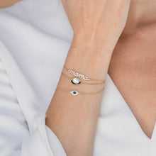 Evil Eye Pave Chain Bracelet