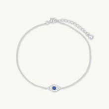 Evil Eye Pave Chain Bracelet