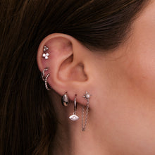 Evil Eye Sapphire Huggie Earrings